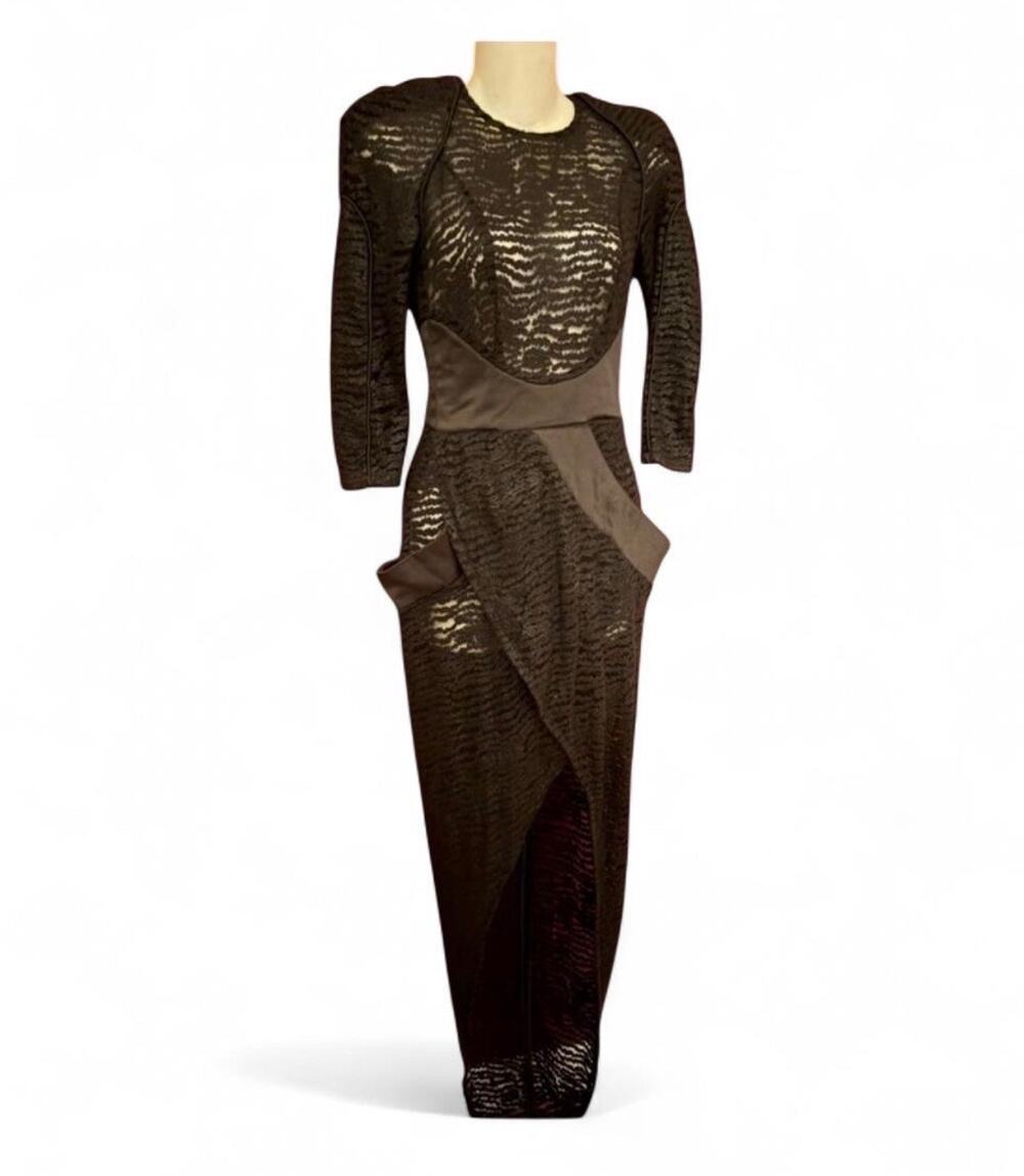 Zhivago sheer black cocktail dress